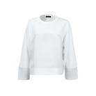 Sweat Shirt in White Front View 