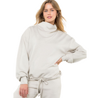 Funnel Neck Pullover Sweater - Fairley Fancy