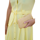 Piña Minaudière in Natural Model Holding View 