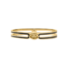 Laguna Enamel Hinge Bangle in Black Front View 
