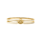 Laguna Enamel Hinge Bangle in Ivory Front View 
