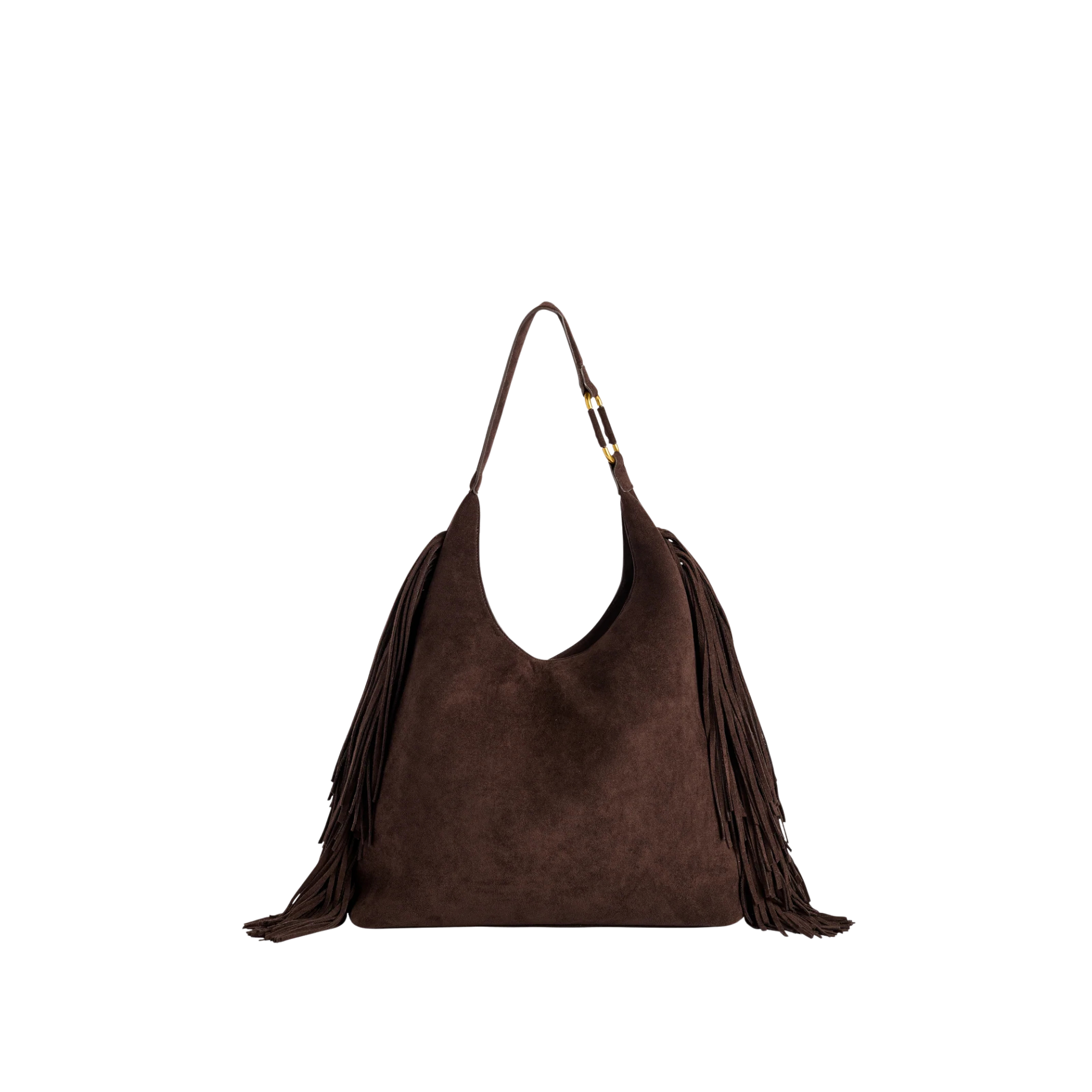 Shiraleah Janis Hobo in Chocolate Front View 