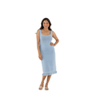Tulum Knit Dress in Nantucket Breeze Front Model View 