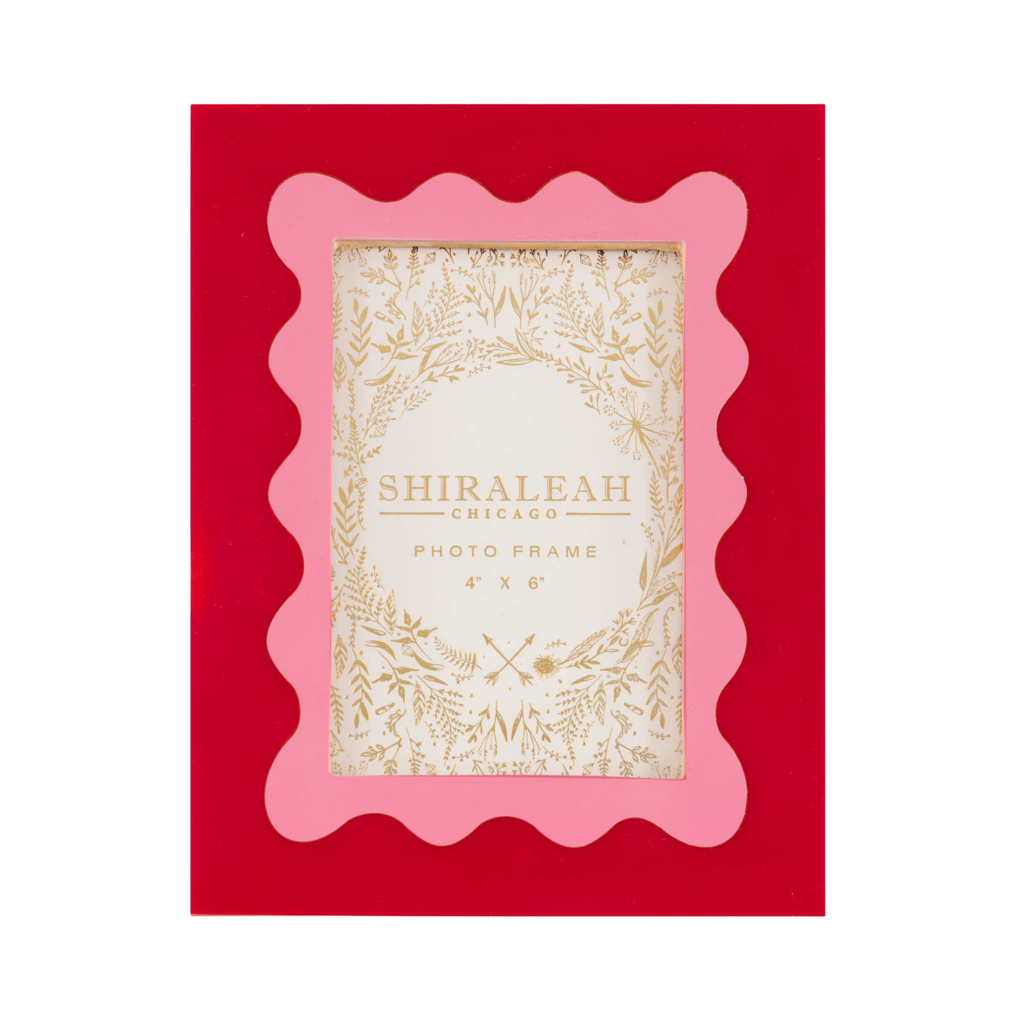 Viva Wave Picture Frame in Red Front View 