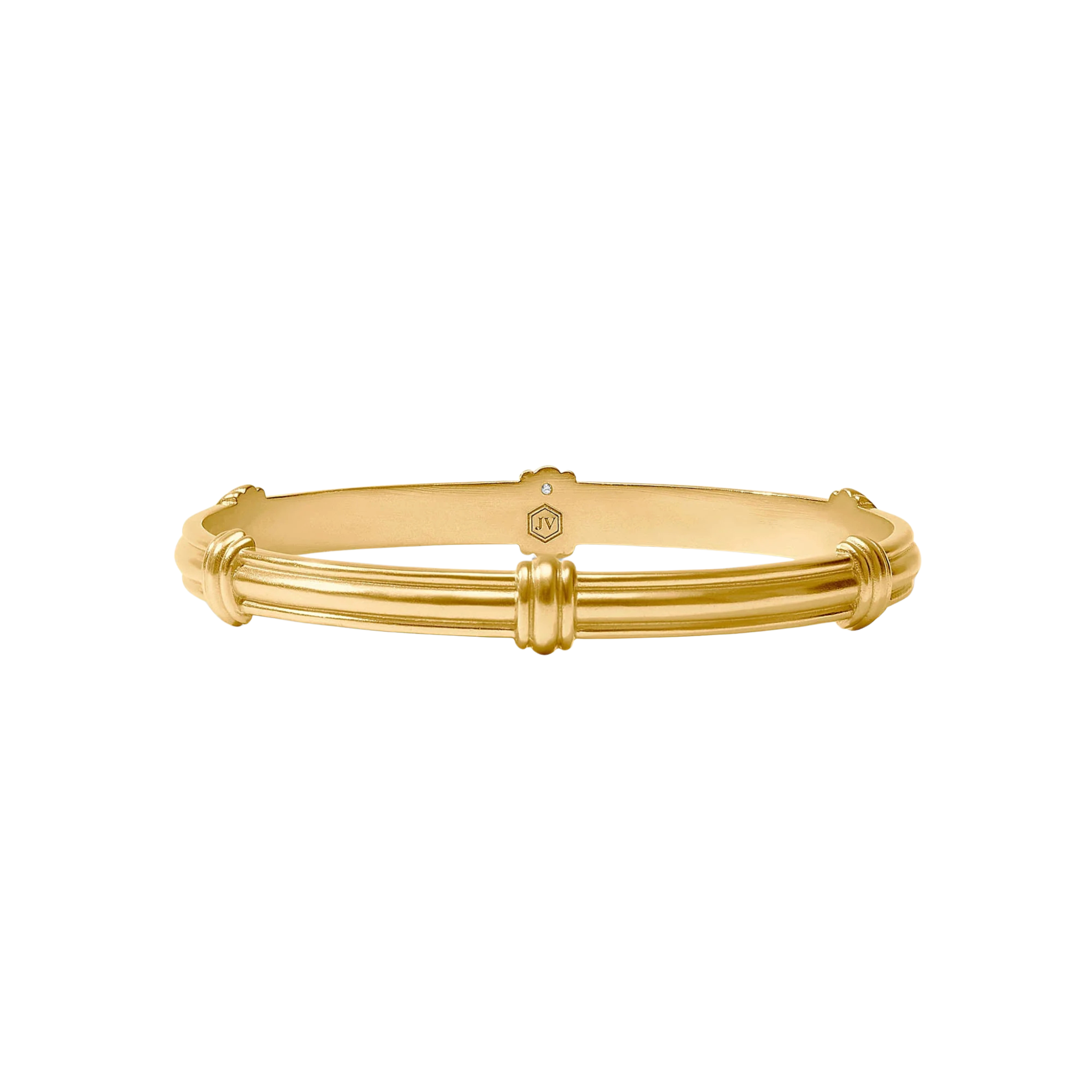Portofino Stacking Bangle in Gold Front View 