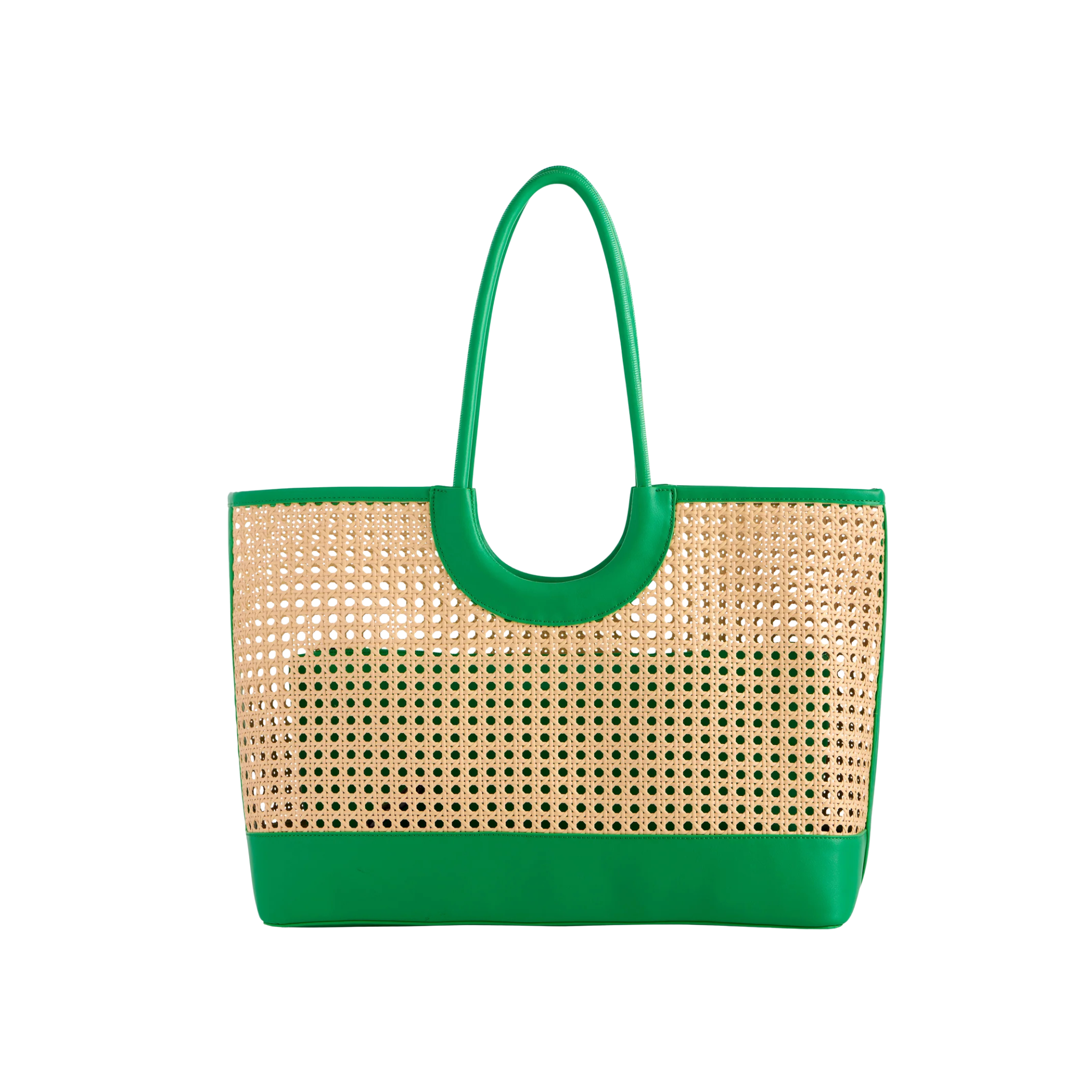 Lyra Tote in Green Front View 