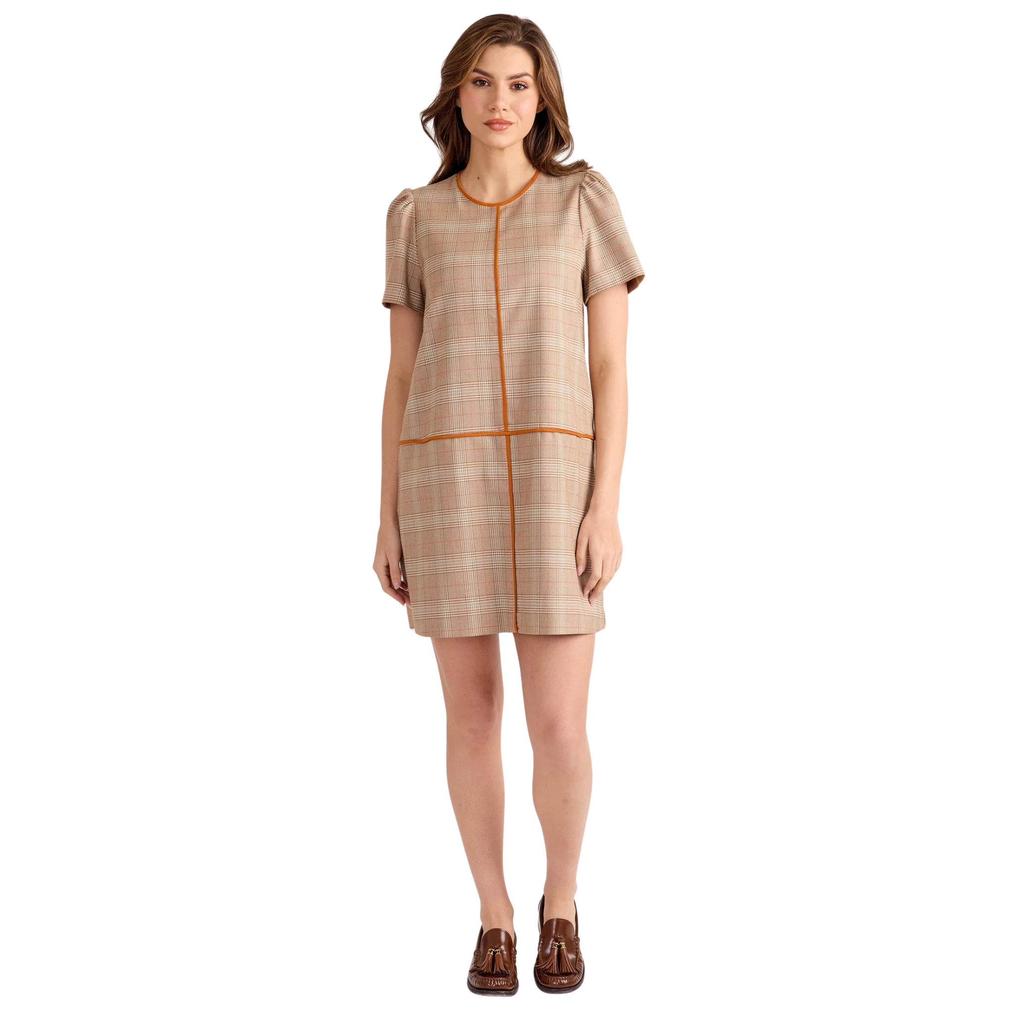 Vienna Dress in Autumn Plaid-Fairley Fancy