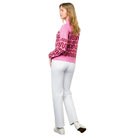 Zig Zag Knit Sweater in Pink-Fairley Fancy