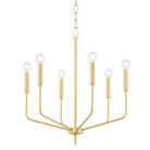 Bailey Chandelier in Aged Brass - Fairley Fancy 