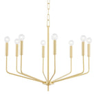 Bailey Chandelier in Aged Brass - Fairley Fancy 