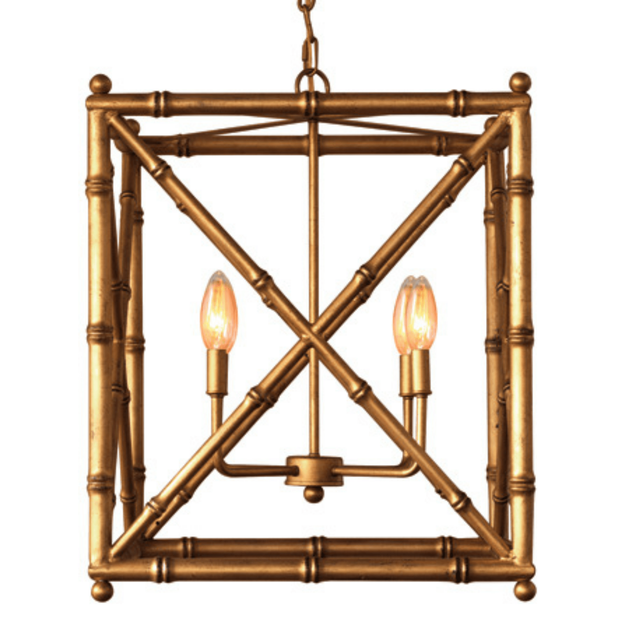 Baldwin Gold Chandelier - Fairley Fancy 