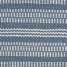 Benton Flatweave Rug in Blue and White Stripes - Fairley Fancy 