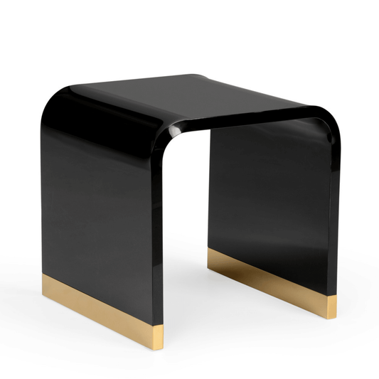 Black Acrylic Side Table - Fairley Fancy 