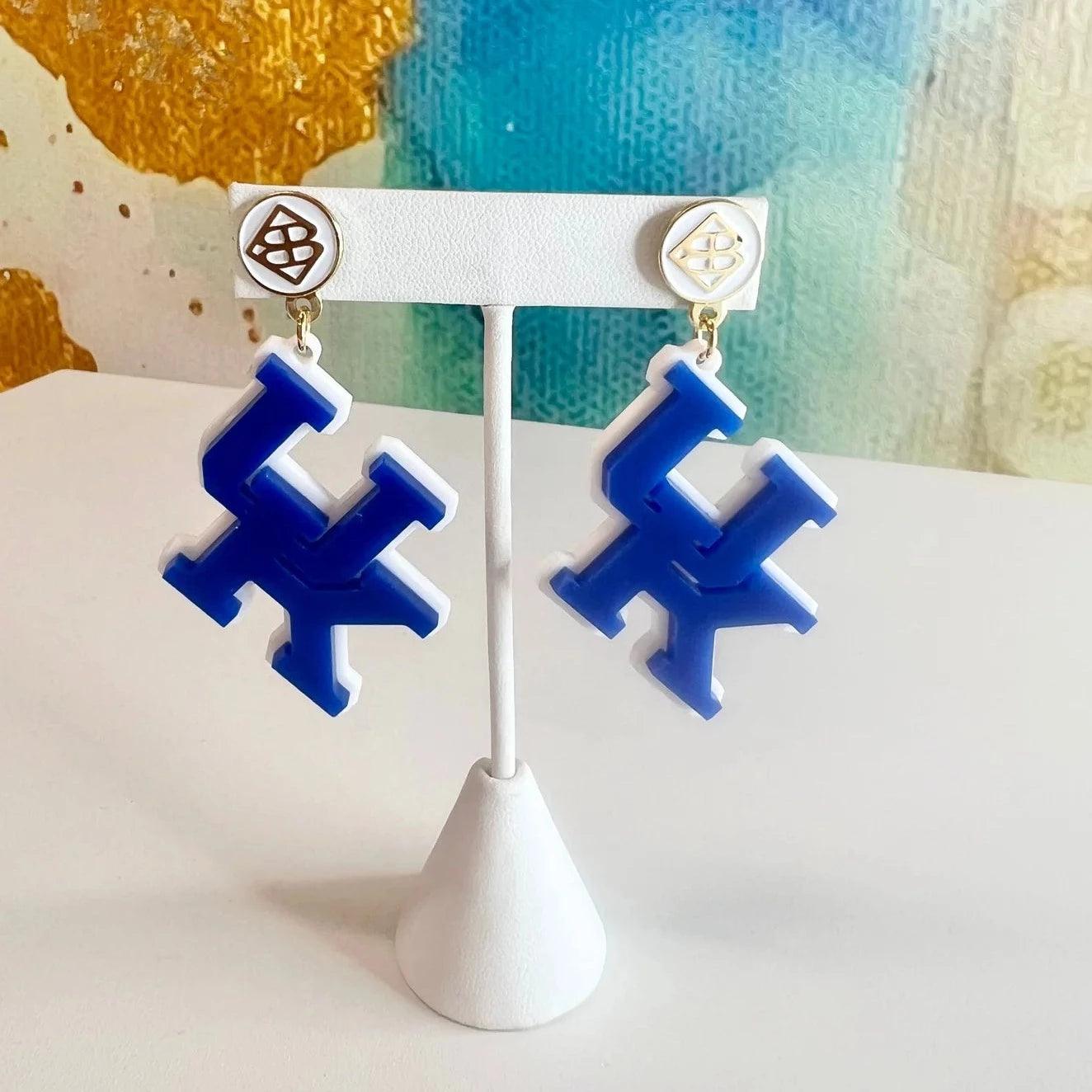 Blue Over White UK Earrings - Fairley Fancy 