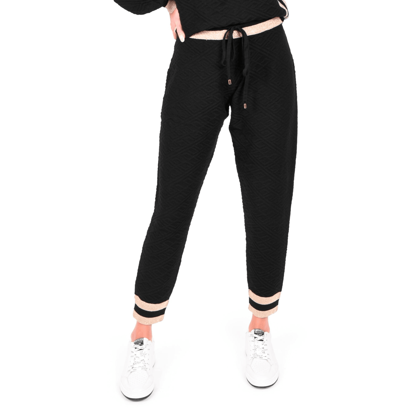 Downtown Jogger in Black Monogram - Fairley Fancy 