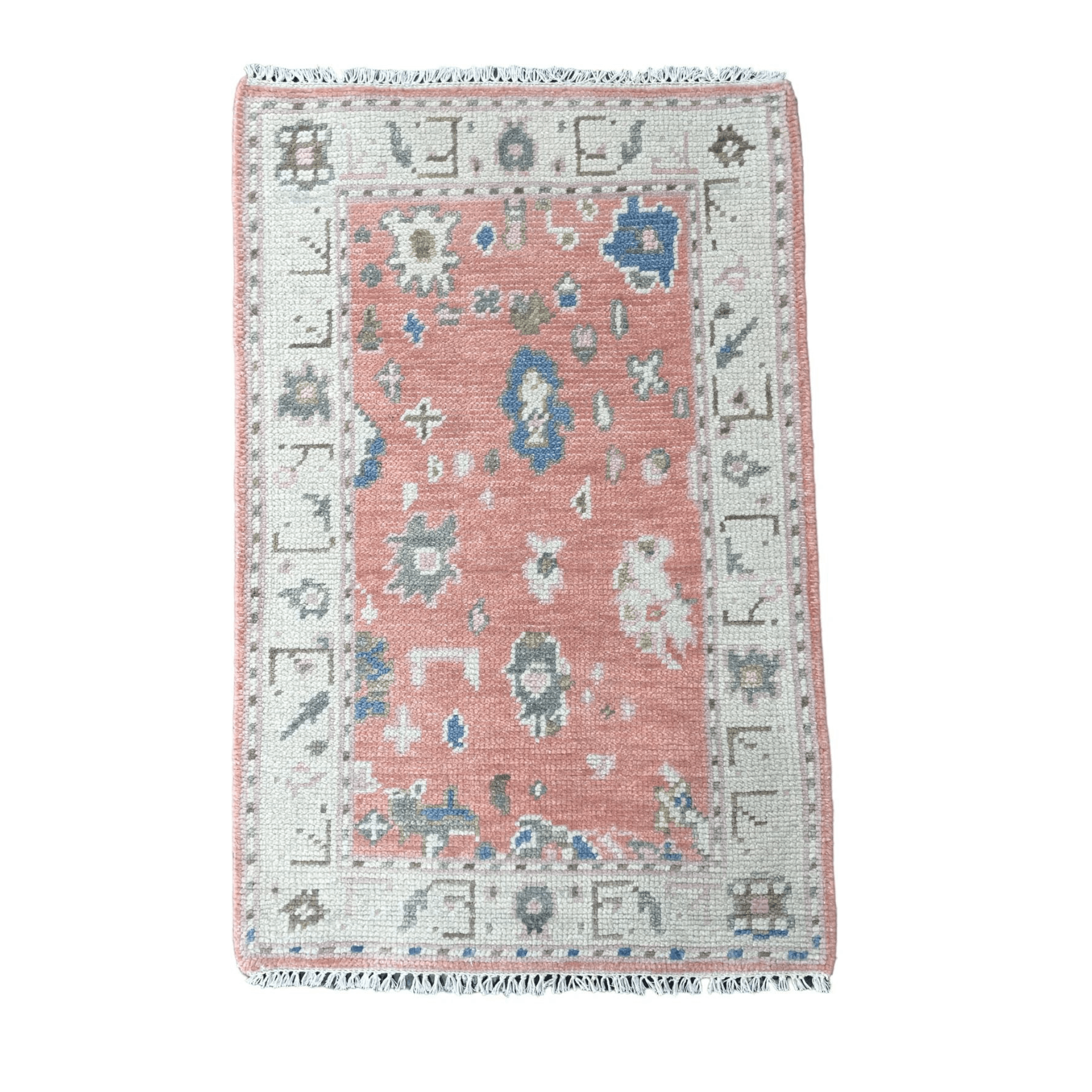 Ellis Rug in Coral - Fairley Fancy 