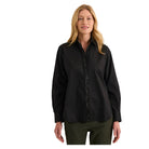 Esther Long Sleeve Sequin Trim Shirt in Black - Fairley Fancy