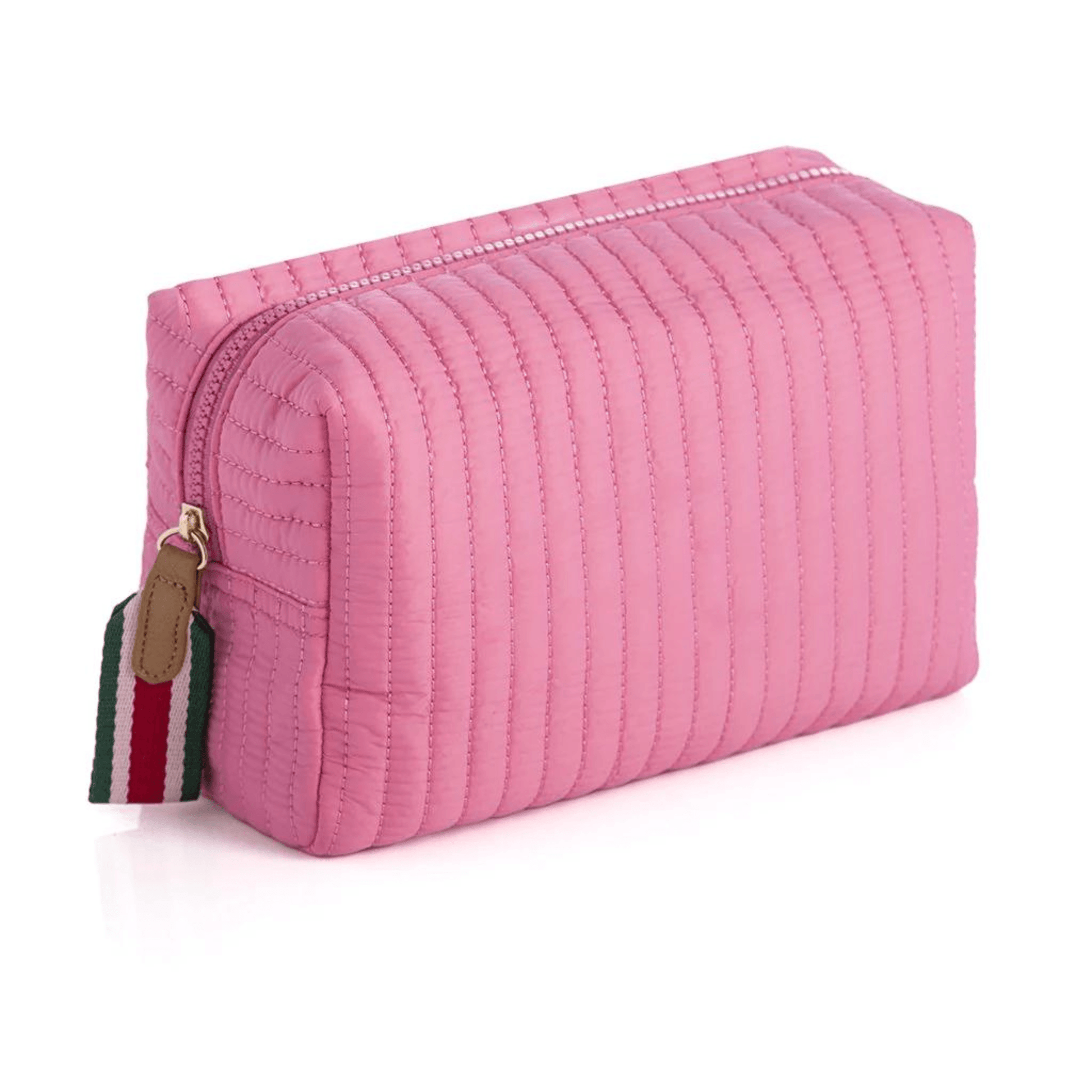 Ezra Quilted Nylon Large Boxy Cosmetic Pouch - Fairley Fancy 