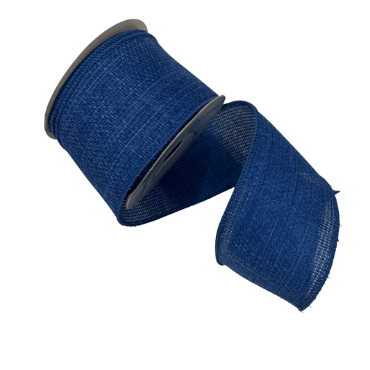 Faux Linen Blue Ribbon - Fairley Fancy 