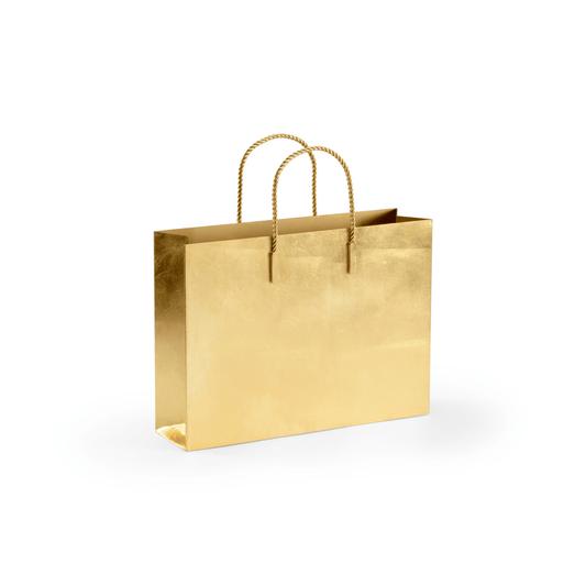 Gold Chic Tote Magazine Rack - Fairley Fancy 