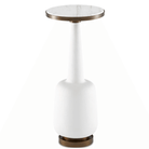 Greta White Drinks Table - Fairley Fancy 