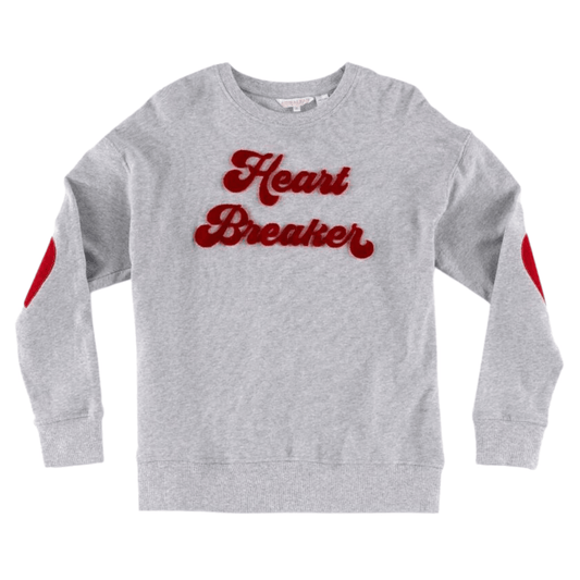 "Heart Breaker" Sweatshirt in Grey - Fairley Fancy 