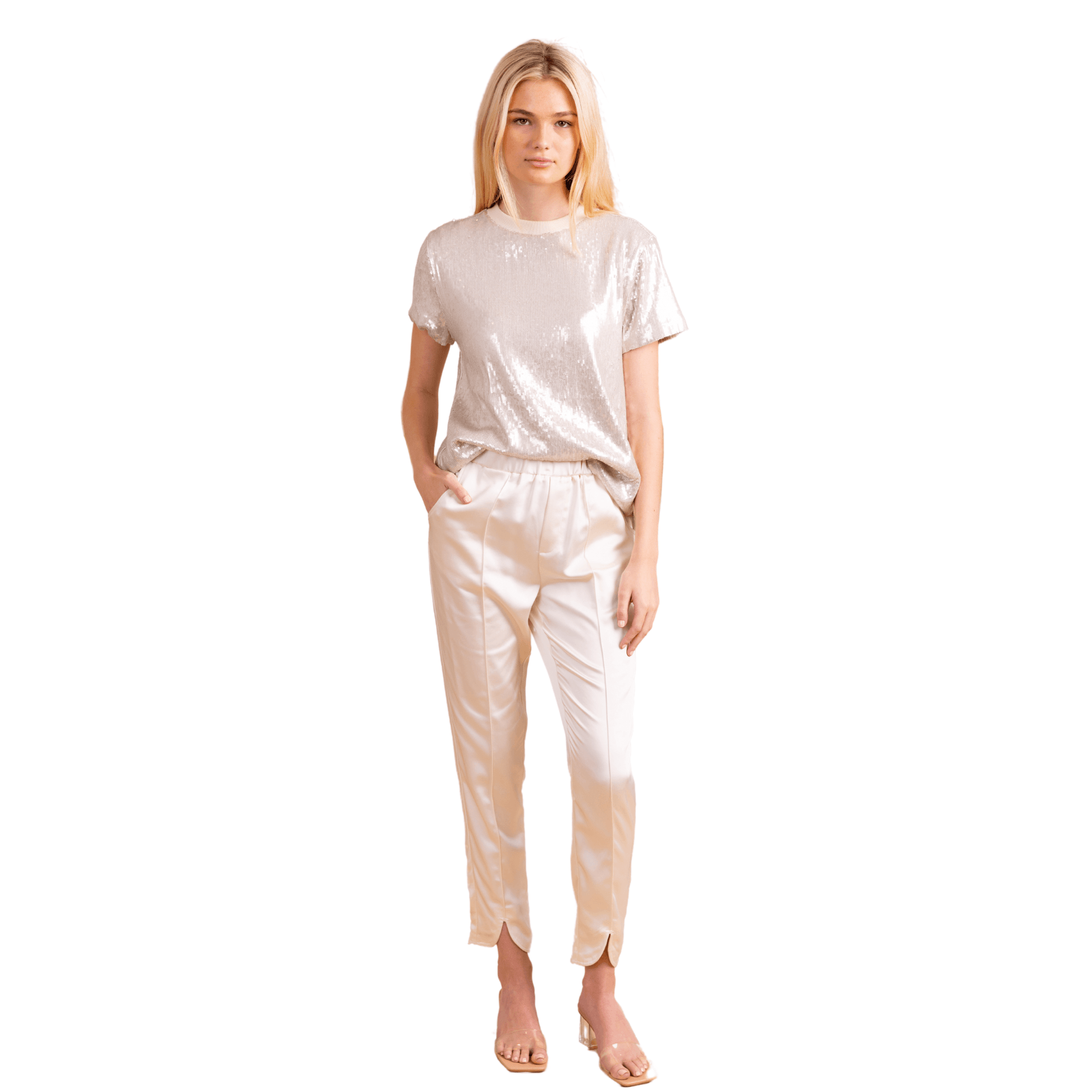 Hilton Pants in Marshmallow - Fairley Fancy 