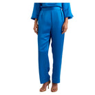 Hostess Liquid Satin Pant in Ocean Blue - Fairley Fancy