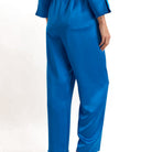 Hostess Liquid Satin Pant in Ocean Blue - Fairley Fancy