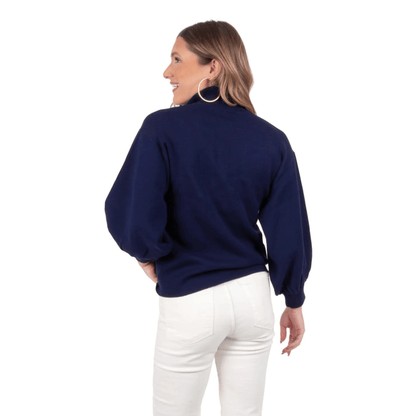 Lolli Sweater in Navy - Fairley Fancy 