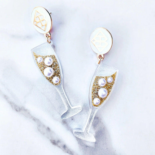 Mrs. Southern Social x Brianna Cannon Champagne Earring - Fairley Fancy 