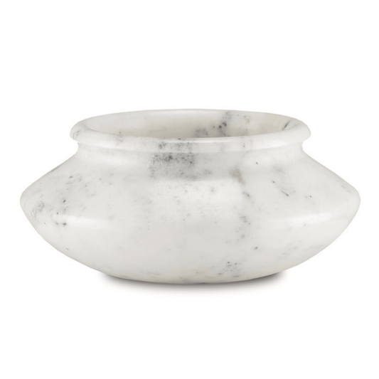 Punto Large White Marble Bowl - Fairley Fancy 