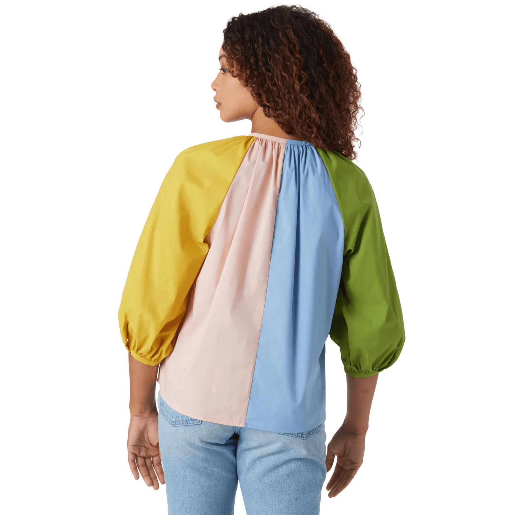 Rives Top in Spring Colorblock - Fairley Fancy 