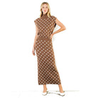 Sleeveless Polka Dot Knit Top - Fairley Fancy