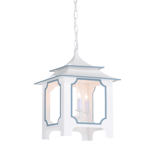 Small Tole Pagoda Lantern - Gray - Fairley Fancy 