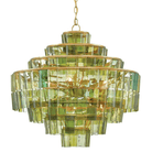 Sommelier Green Chandelier - Fairley Fancy 