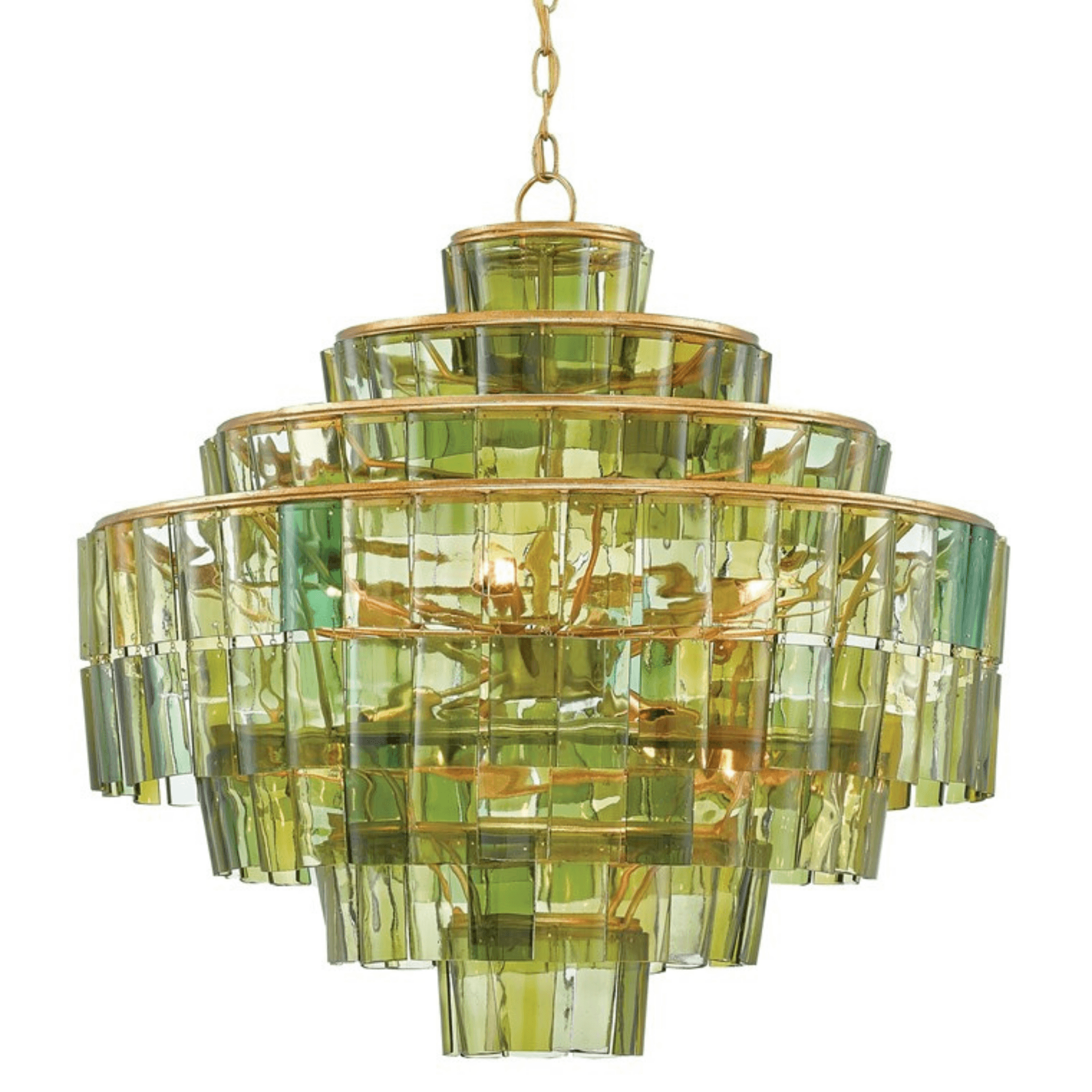 Sommelier Green Chandelier - Fairley Fancy 