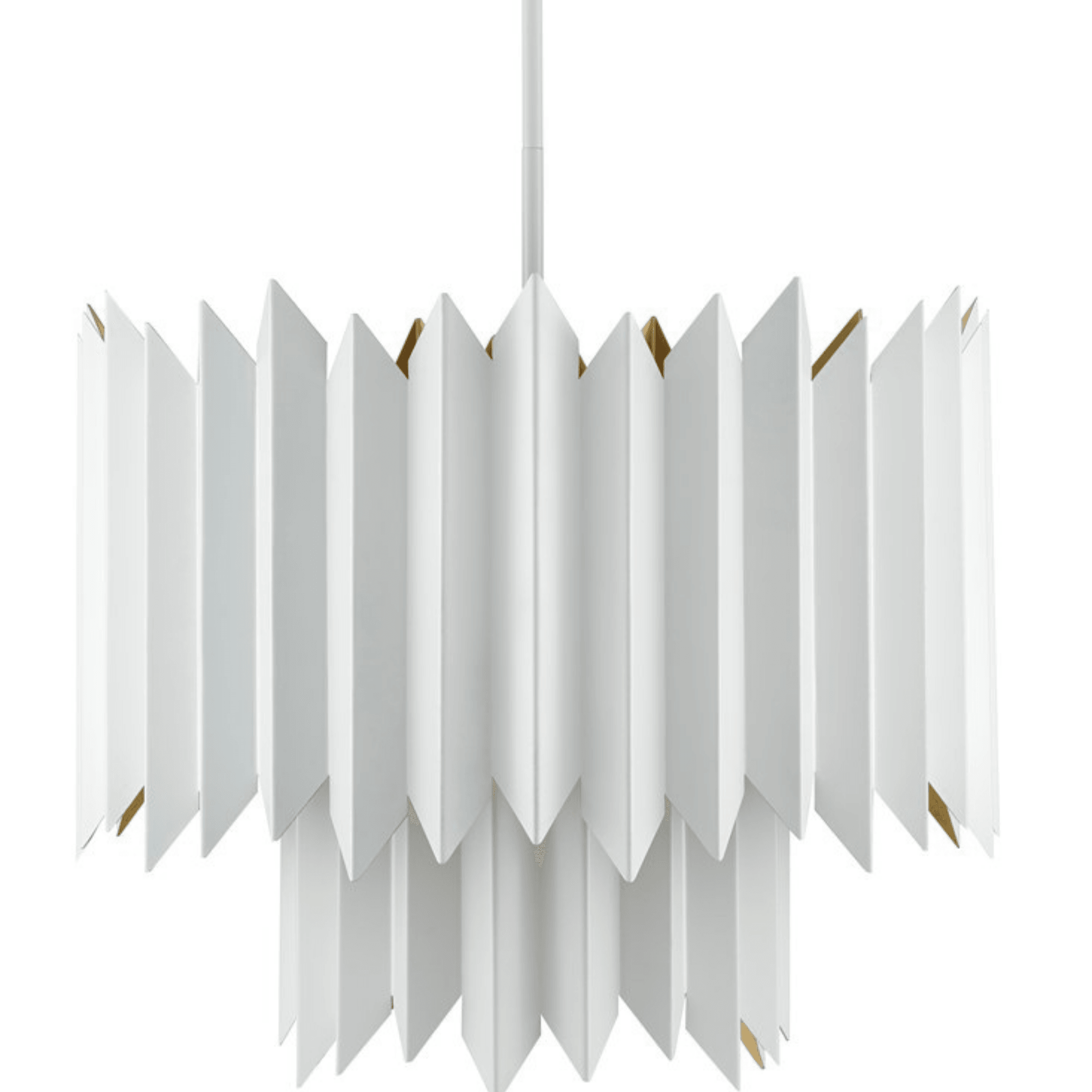 Syrie White Chandelier - Fairley Fancy 