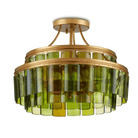 Vintner Green Semi-Flush Mount - Fairley Fancy 