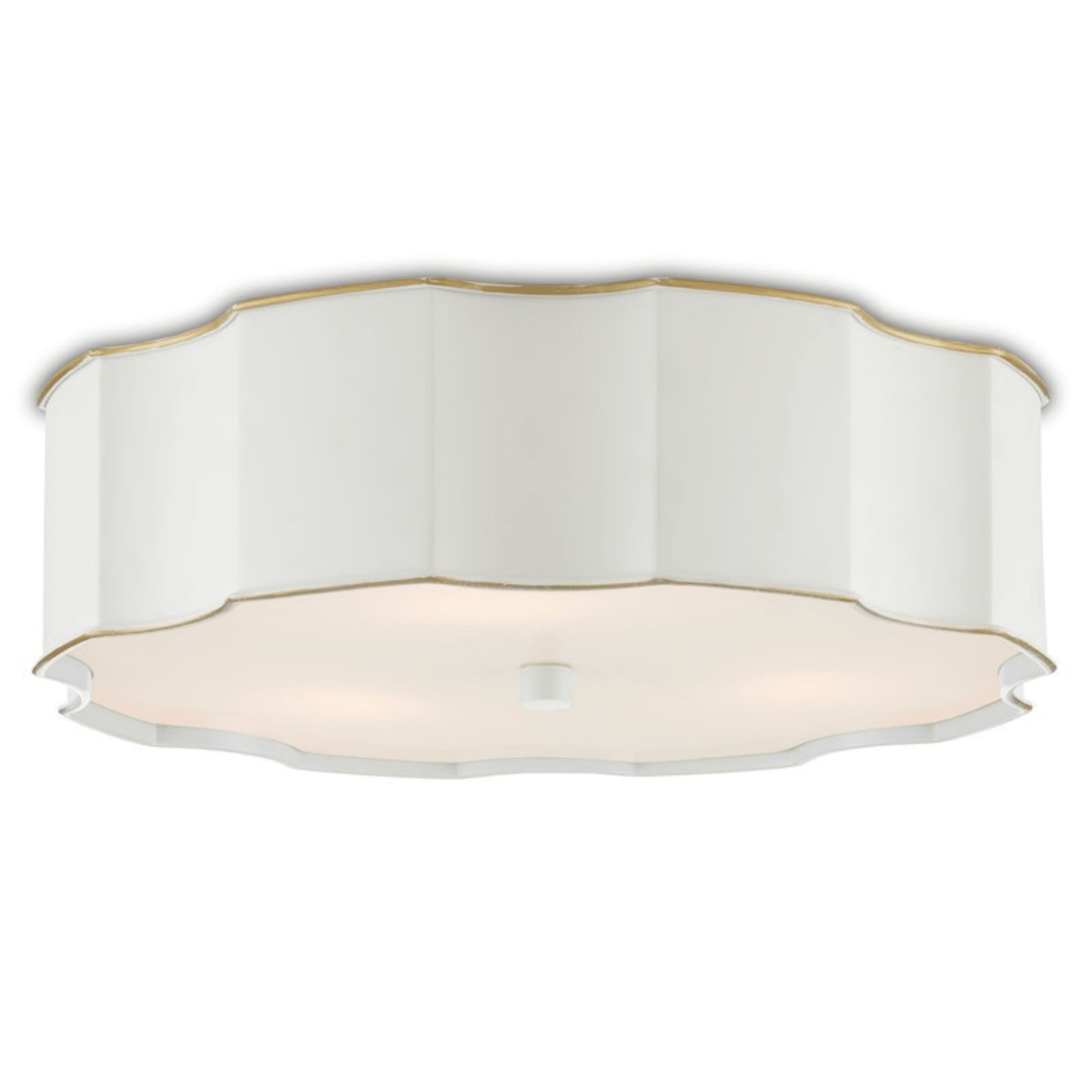 Wexford White Flush Mount - Fairley Fancy 