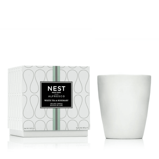 White Tea & Rosemary Deluxe Candle - Fairley Fancy 