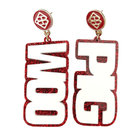 White WOO PIG Earrings - Fairley Fancy 