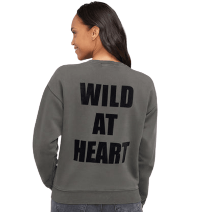 Wild Heart Cody Sweatshirt in Washed Black - Fairley Fancy 